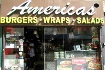 America's Burgers and Wraps Store Front
