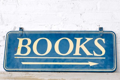 “Books” sign, price upon request, available nationwide from Patina