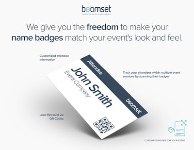 Boomset badge design