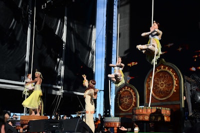 Cirque du Soleil and members of the Las Vegas Philharmonic teamed up for a performance on the closing afternoon.
