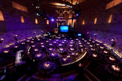 Corporate seated dinner for over 500 guests