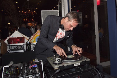 The Disaronno Terrace events were designed with live musical performances in mind. DJs, including Paul Sevigny (pictured), Alexandra Richards, and Alice Q, spun for the crowds