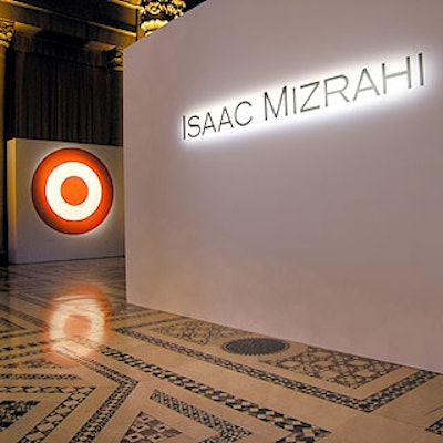 Isaac Mizrahi and Target's simple logos did little to distract guests at Mizrahi's first fashion show in six years at Cipriani 42nd Street. (Photo courtesy of Loving & Co.)