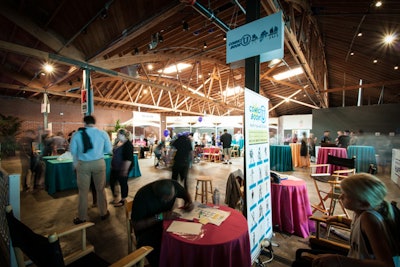 The Book Bindery offered a raw space where organizers could take over with a variety of entertainment stations.