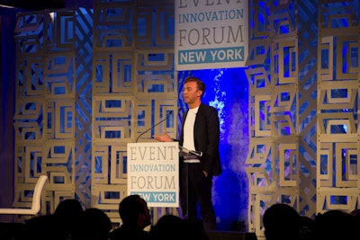 Nicky Balestrieri, managing creative director of BMF Media, spoke about design at the Event Innovation Forum—New York.