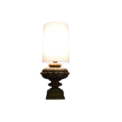 Rococo lamp, $82, available throughout Southern California from FormDecor