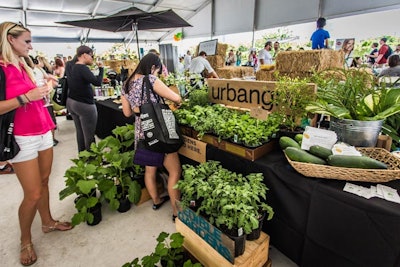 Miami's Urbangro sold herb plants, encouraging attendees to plant their own edible gardens.