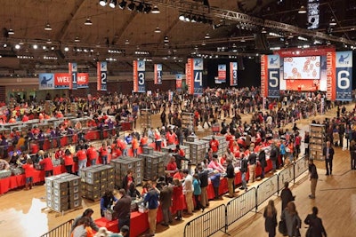 An interactive service project can encourage guests to honor the spirit of gratitude surrounding Thanksgiving—and send an inspiring corporate message. In 2013, more than 10,000 volunteers attended a Target inauguration event where they assembled 100,000 personal care kits in five hours. The kits were bound for troops overseas through Operation Gratitude.