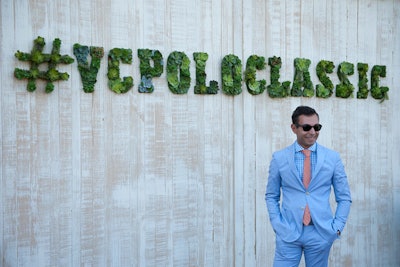 At the Veuve Clicquot Polo Classic, an eye-catching “living hashtag” comprising succulents spelled out the event name.