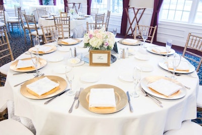 November wedding table setting