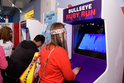 Target, which presented the convention in collaboration with Sanrio, created the 'Adventures of Hello Kitty and Bullseye' activation, which included arcade-like games starring Hello Kitty and the retailer's mascot.