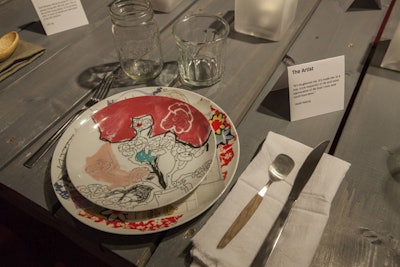 At the J. C. Anderson table, each setting signified a different demographic affected by the epidemic, spanning sexual orientation, age, wealth, and race.
