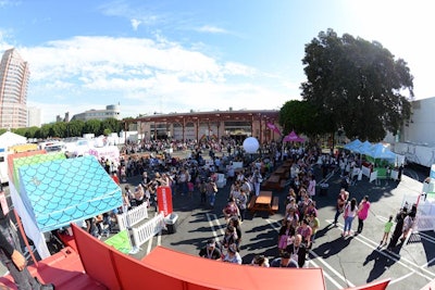 Outside the Geffen Contemporary's parking structure, guests found food trucks, including the Hello Kitty Café, which offered fans a preview of the brick-and-mortar establishment by the same name that is set to debut in Orange County in 2015.