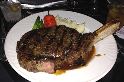 The hotel increased the steak size this year, serving 22-ounce cowboy steaks.