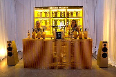 At the Gold Label Reserve bar, bartenders served cocktails of the Scotch mixed with craft sodas dispensed from custom siphons.