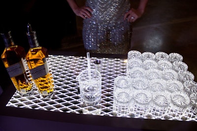 In addition to sampling cocktails made with Johnnie Walker products, guests could also taste the whiskey straight.