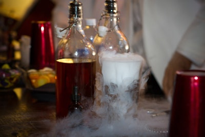 Scarlette Bartending created concoctions with a theatrical flair.