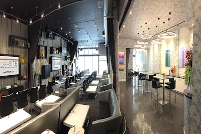 60 seated couches and chairs -12 seated in the cafe
