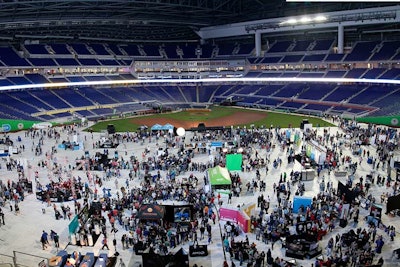 The third annual TigerDirect Tech bash attracted 17,000 attendees to the 928,000-square-foot Marlins Park.