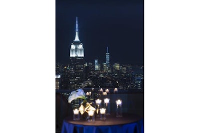 Rainbow Room offers breathtaking views of the Manhattan skyline.