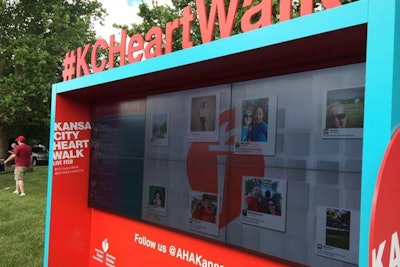 The American Heart Association using @tint to power their Heart Walk in Kansas City.