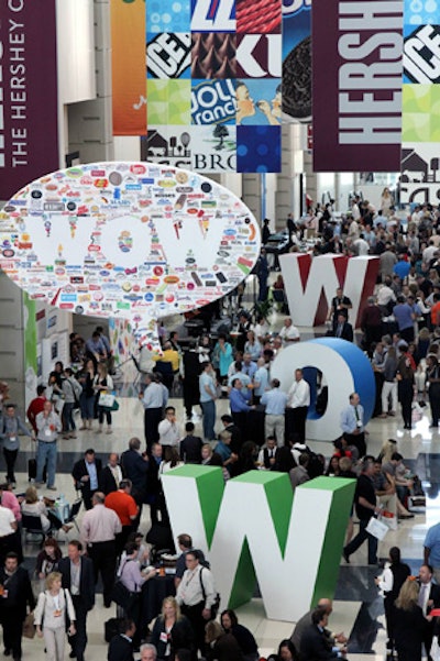 Organizers used the theme of “Wow” in the event’s digital and print materials and throughout McCormick Place, including 12-foot-high letters in the concourse.
