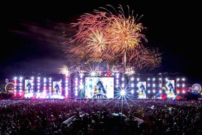 EDC Cosmic Meadow Bullet Proof Stage