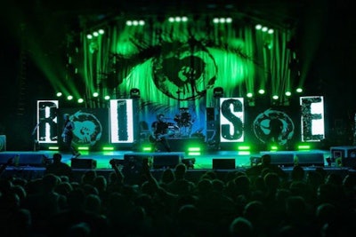Custom Stage Backdrop for Rise Against