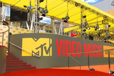 Double Decker Red Carpet Structure for the MTV Video Music Awards