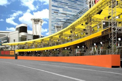Double Decker Red Carpet Structure for the MTV Video Music Awards