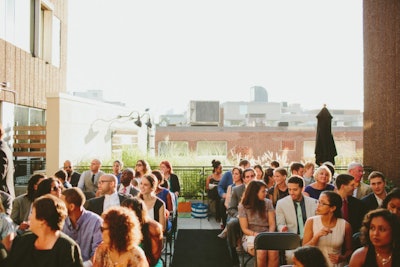 View from wedding stage