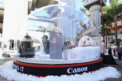 Canon 'Let It Snow' Globe Event
