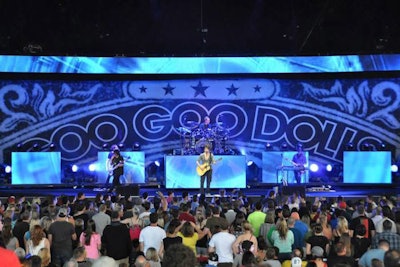 Custom Stage Backdrop for the Goo Goo Dolls
