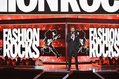 Ryan Seacrest hosted Fashion Rocks, a live special on CBS that mixed fashion and music.