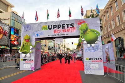 Muppets Most Wanted Red Carpet Premier Staging