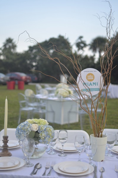 Hand Made Events supplied the tables and chairs while guests brought their own decor.