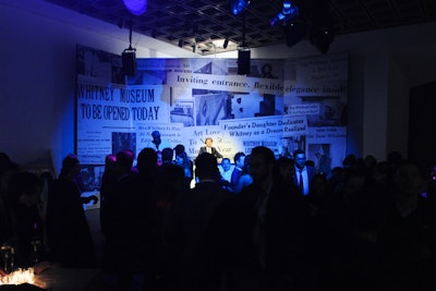 The studio party featured a DJ set by Zen Freeman, who spun in front of a backdrop of archival newspaper headlines announcing the opening of the building in 1967.