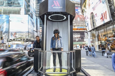 Marriott Hotels took two Oculus Rift booths on tour.