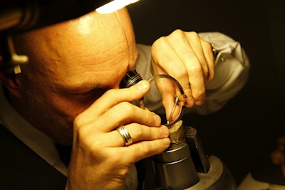 While not designated an official pop-up shop in the most literal sense, the T train did have a retail component where Tiffany & Company silversmiths were on hand to engrave pieces for guests.