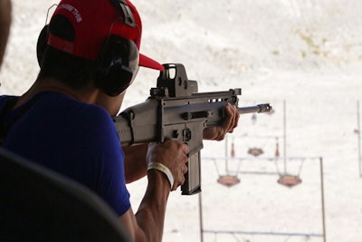 The rifle challenge with one of the 70 guns they offer