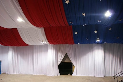 USA flag ceiling treatment in Miami