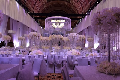 White Poly Wedding Reception in Chicago