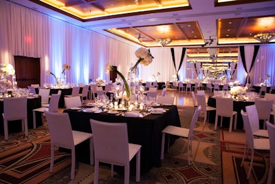 White Poly Wedding Reception