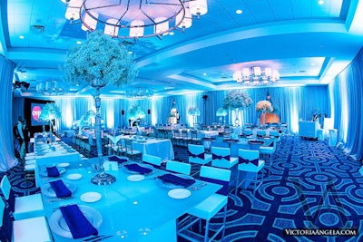 White Poly Wedding Reception