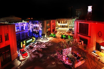 The after party on Brownstone and New York Streets, located steps away from the SJR theater, was perfect to showcase cars and oversized décor