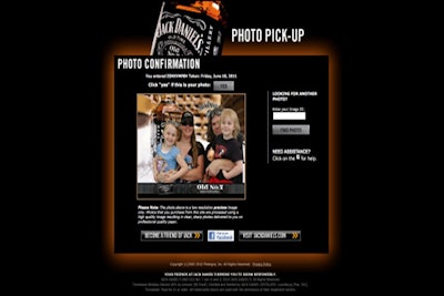 Photos in a Minute branded photo pick up page