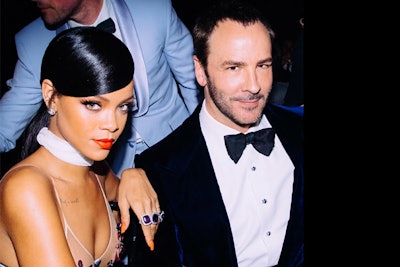 Rhianna & Tom Ford at amfAR Gala 2014