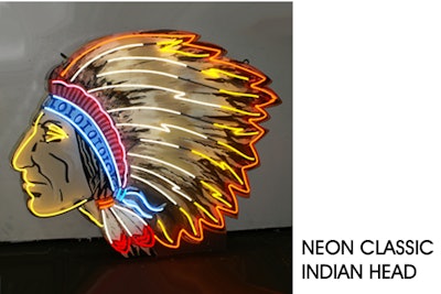 INDIAN HEAD VINTAGE NEON SIGN