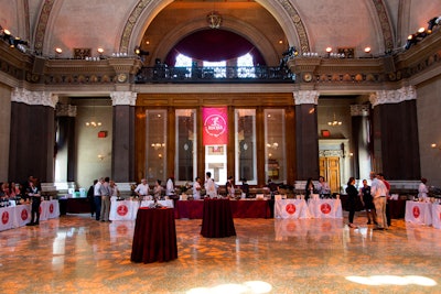 Cocktail reception during wine festival