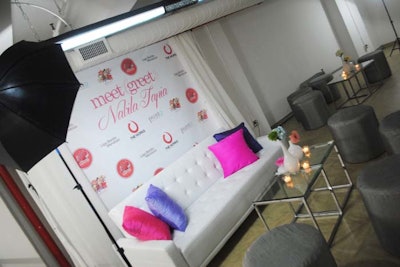 Beautiful Lounge Setting for Meet and Greet Courtesy of MWD Lifestyles